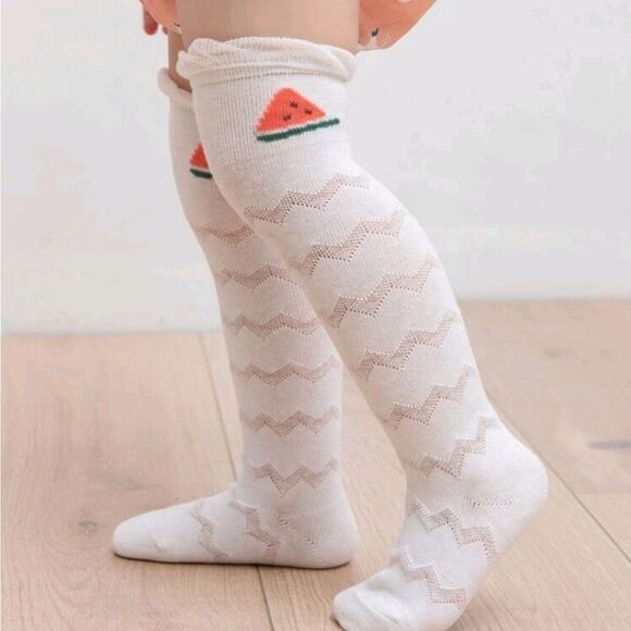 Watermelon 🍉 Knee High Baby Socks - Picture 2 of 3